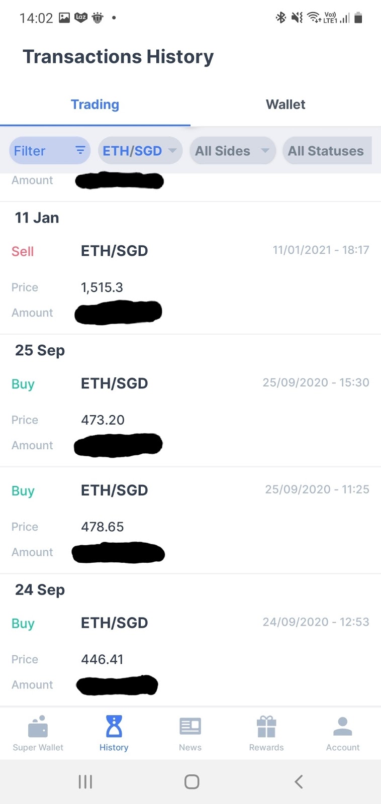 Transaction records