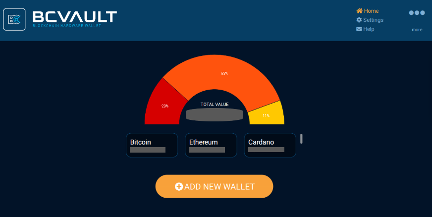 Cardano on BC Vault hardware wallet